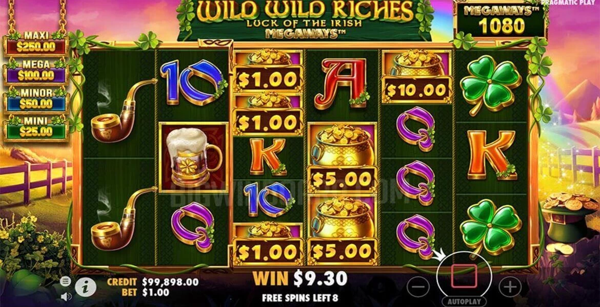 Play in Wild Wild Riches Luck of the Irish Megaways by Pragmatic Play for free now | SmartPokies